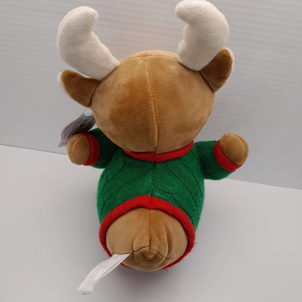 Holiday Time Plush Deer Quackerz Duck Reindeer Christmas Sweater 209101-D